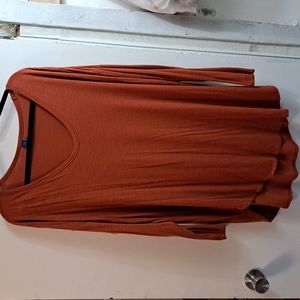 Old navy burnt orange blouse size 1X tall